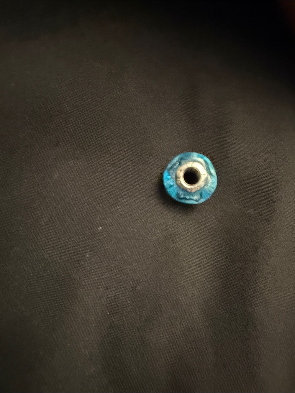 Pandora Blue Glass Charm Bead
